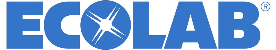 Ecolab company logo in blue with stylized star symbol.