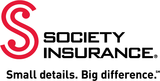 Society Insurance logo with tagline ‘Small details. Big difference.’ in red and black.