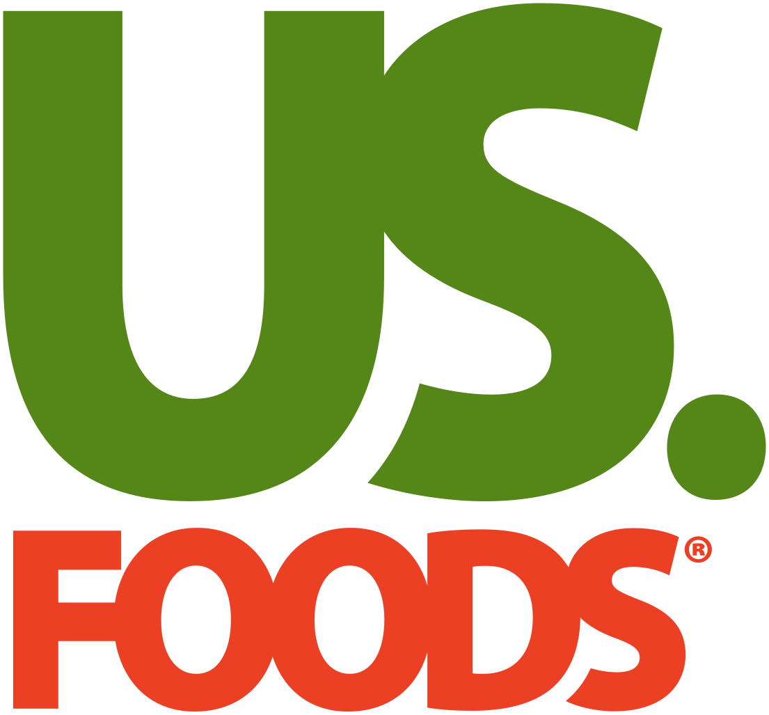 US Foods logo with bold green ‘US.’ above orange ‘FOODS.’ text.