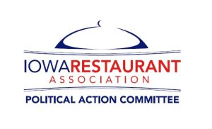 Iowa Restaurant Association logo with slogan Political Action Committee.